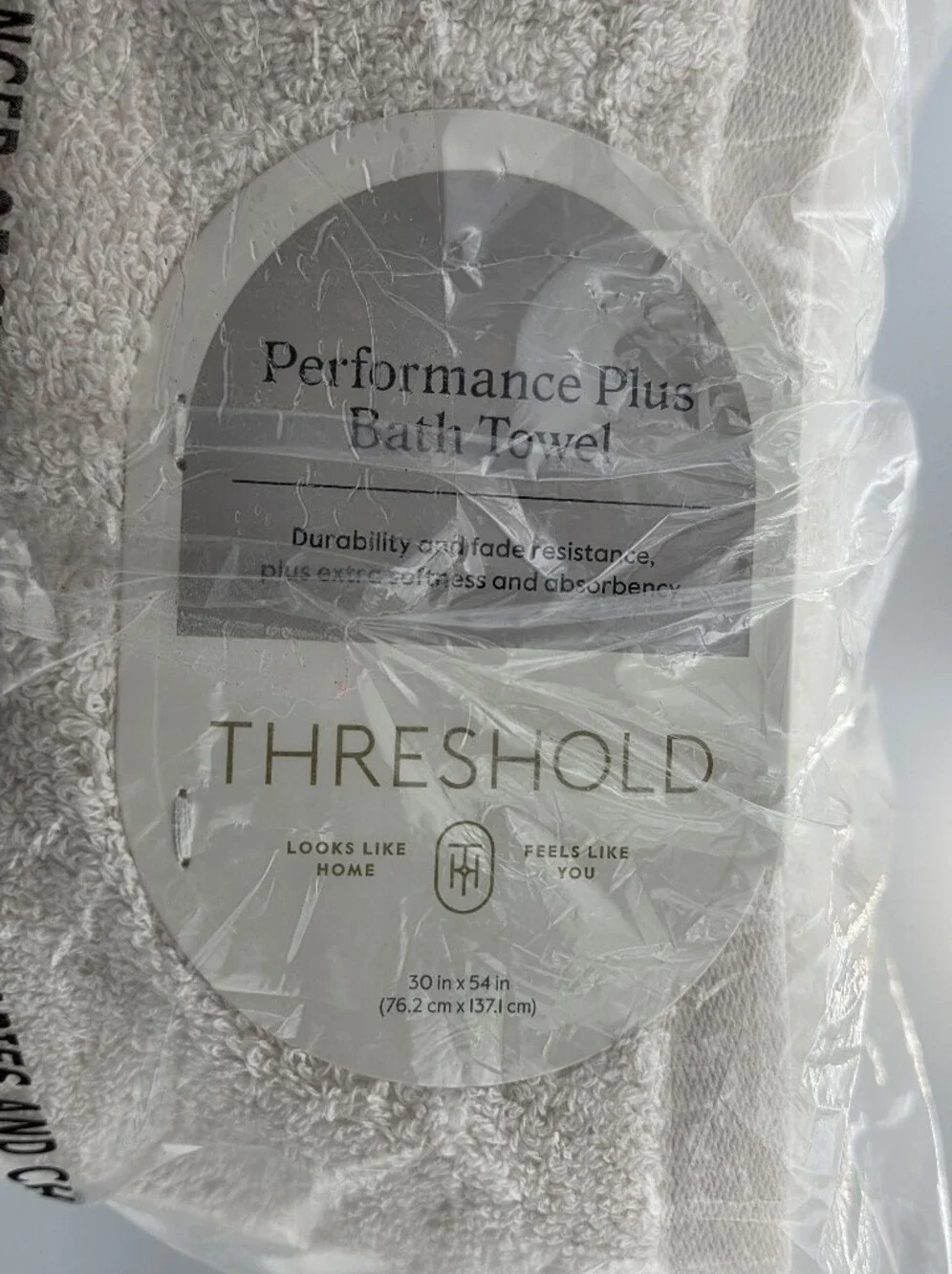 Threshold Cream Bath Towel - Plush Everyday Luxury Set Of 3 Nwt